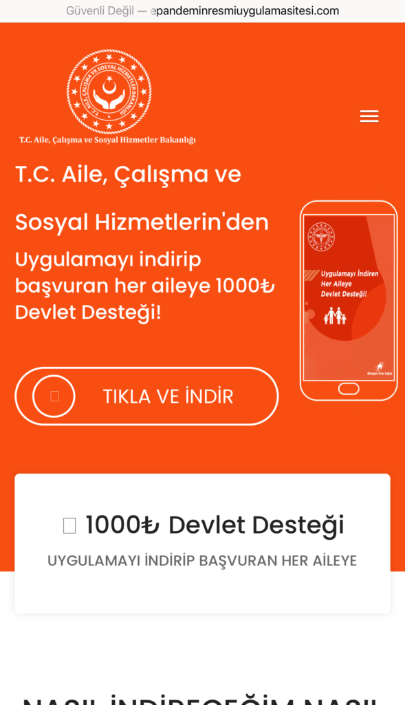 pandemi destek kampanyası resmi sitesi